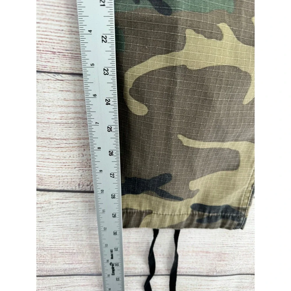 Corteiz Guerillaz Cargo Pants Mens XS Camo Ripstop Alcatraz‎ Graphic Streetwear